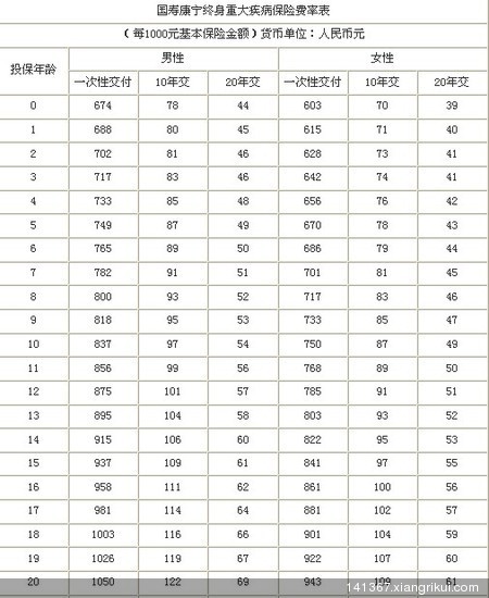 (我)国寿康宁终身重大疾病保险计划书+国寿长